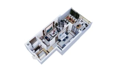1-комн. квартира 78.66 м²  3/16 этаж | Жилой комплекс Musaffo