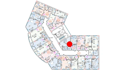 1-комнатная квартира 47.41 м²  8/16 этаж | Жилой комплекс ALFA CITY