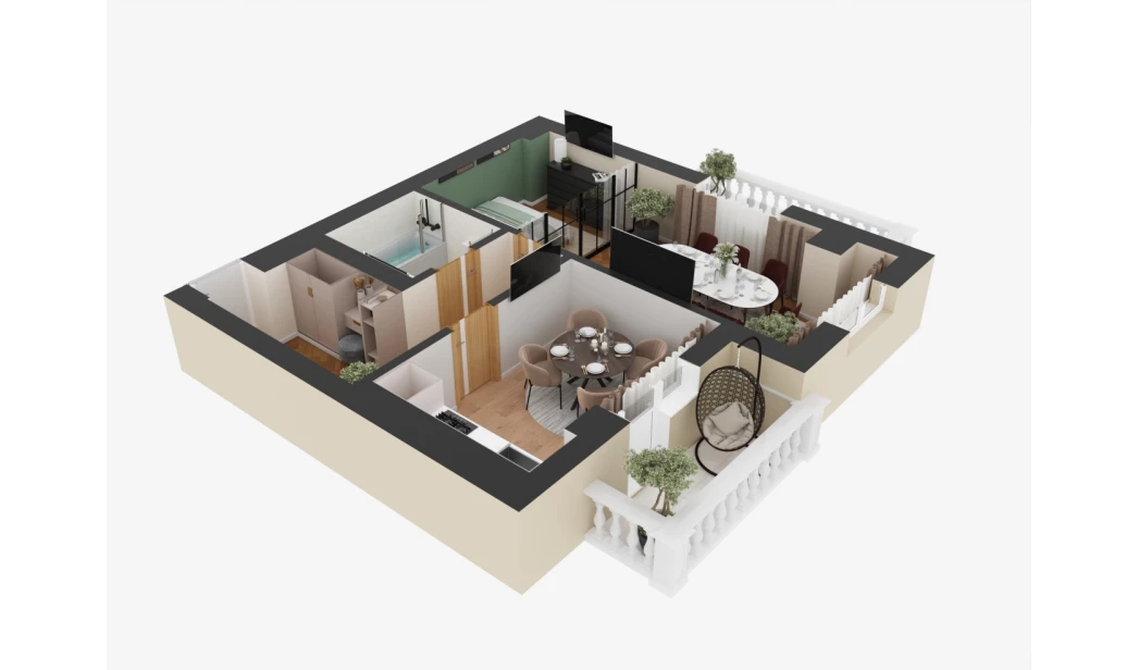 1-комн. квартира 50.02 м²  6/9 этаж | Жилой комплекс SHAYX-UL OLAM