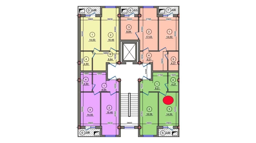 1-комн. квартира 48.07 м²  7/10 этаж | Жилой комплекс Qibray City