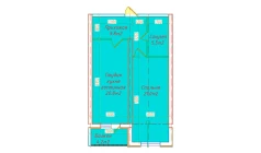 2-комн. квартира 61.3 м² 5/16 этаж | Жилой комплекс DO'MBIROBOD RESIDENCE 2-комн. квартира 61.3 м² 5/16 этаж | Жилой комплекс DO'MBIROBOD RESIDENCE