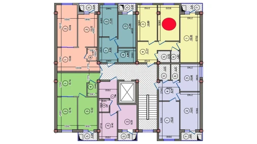 2-xonali xonadon 67.45 m²  6/10 qavat | Qibray City Turar-joy majmuasi