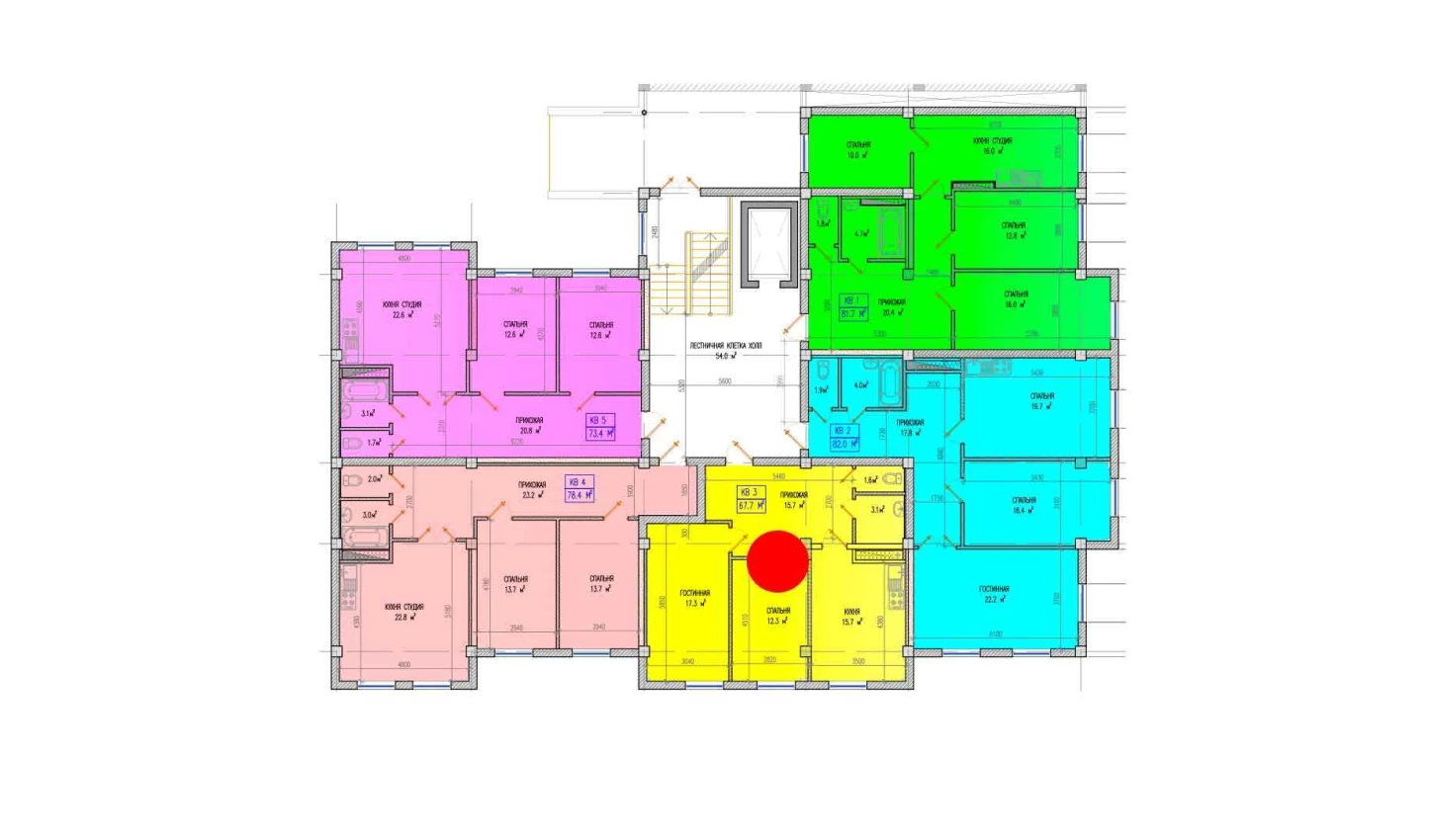 3-комн. квартира 65.7 м² 1/9 этаж | Жилой комплекс Yuksalish Nurafshon 3-комн. квартира 65.7 м² 1/9 этаж | Жилой комплекс Yuksalish Nurafshon