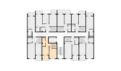 1-xonali xonadon 81.47 m²  7/7 qavat | Bochka Resort Turar-joy majmuasi