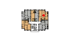 2-xonali xonadon 66.5 m²  2/10 qavat | YANGIOBOD RESIDENCE Turar-joy majmuasi