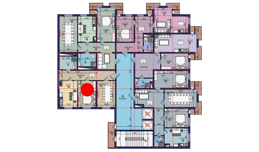 2-xonali xonadon 60 m²  2/10 qavat | NURAFSHON Turar-joy majmuasi