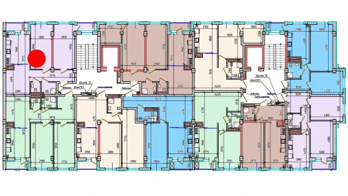 3-комнатная квартира 78.3 м²  8/9 этаж | Жилой комплекс Aero Town