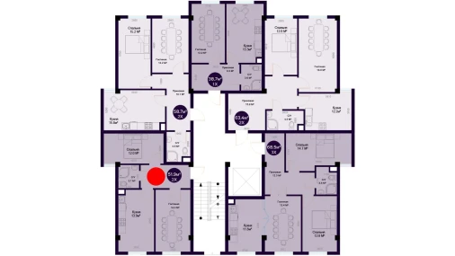 2-комнатная квартира 51.9 м²  1/7 этаж | Жилой комплекс Minor