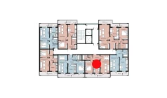 2-комн. квартира 49.7 м²  2/16 этаж | Жилой комплекс SOKIN DIYOR
