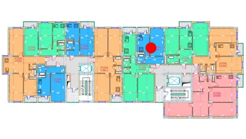 1-комнатная квартира 45.6 м²  3/9 этаж | Жилой комплекс XUMO