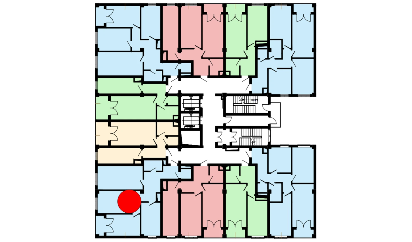 3-комн. квартира 87.8 м²  6/16 этаж | Жилой комплекс Musaffo
