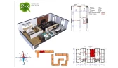 2-комн. квартира 66.8 м²  3/9 этаж | Жилой комплекс Uchtepa Avenue