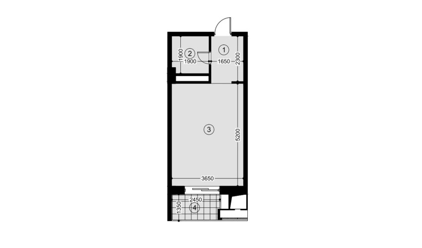 1-комнатная квартира 29.8 м²  12/12 этаж | Жилой комплекс NAVRUZ GROUP