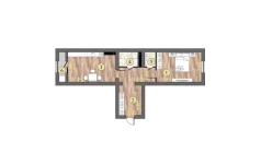 2-комн. квартира 70.3 м²  3/16 этаж | Жилой комплекс ISLOMOBOD