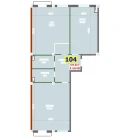 2-комн. квартира 109.4 м²  3/9 этаж | Жилой комплекс YANGI AVLOD