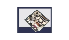 1-xonali xonadon 42.4 m²  2/12 qavat | Aviasozlar Plaza Turar-joy majmuasi