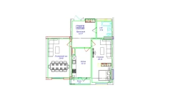 2-комн. квартира 76.11 м²  16/17 этаж | Жилой комплекс UCHTEPA CITY