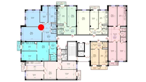 3-комнатная квартира 106.8 м²  2/12 этаж | Жилой комплекс Zamin Jizzax