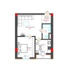 2-комн. квартира 50.3 м²  5/5 этаж | Жилой комплекс CHINARA PARK