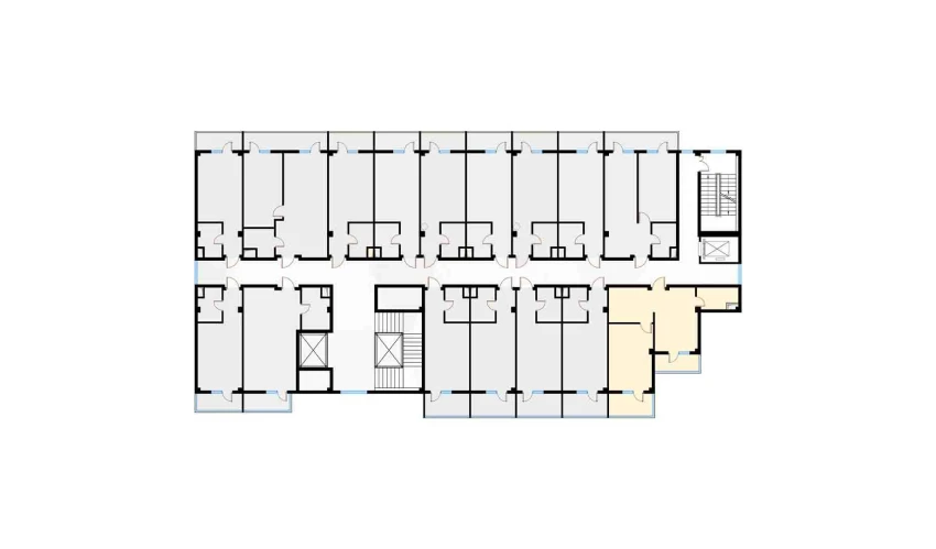 2-xonali xonadon 54.19 m²  3/7 qavat | Bochka Resort Turar-joy majmuasi