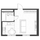 1-комн. квартира 30 м²  12/14 этаж | Жилой комплекс PARVOZ