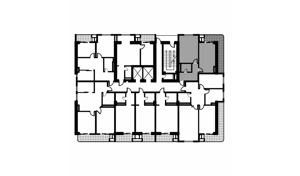 2-xonali xonadon 58.1 m²  8/12 qavat | NAVRUZ GROUP Turar-joy majmuasi