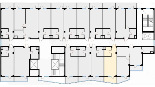 1-xonali xonadon 29.75 m²  4/7 qavat | Bochka Resort Turar-joy majmuasi