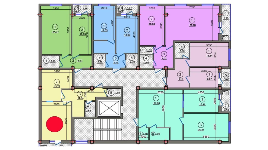 1-комн. квартира 53.94 м²  8/10 этаж | Жилой комплекс Qibray City