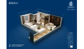 1-комн. квартира 63 м²  11/12 этаж | Жилой комплекс Sokin hayot