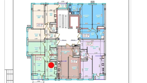 2-комнатная квартира 59.34 м²  7/9 этаж | Жилой комплекс Aero Town