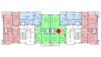2-комн. квартира 65.65 м²  4/9 этаж | Жилой комплекс SHAYX-UL OLAM