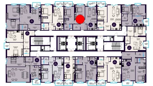 3-xonali xonadon 90.39 m²  9/22 qavat | Central Avenue Turar-joy majmuasi