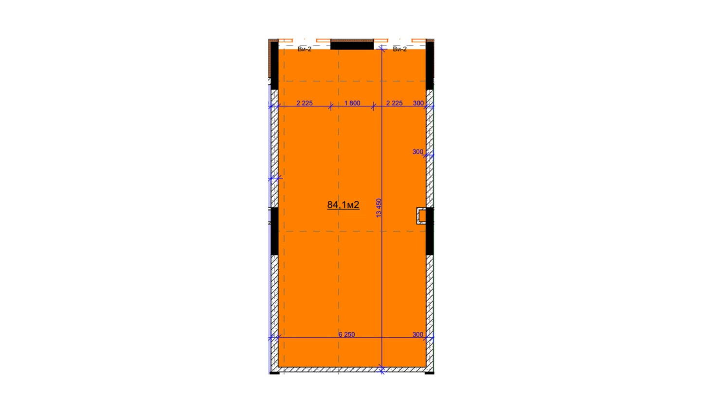 1-xonali xonadon 84.1 m²  1/9 qavat | Uchtepa Avenue Turar-joy majmuasi