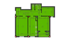 3-xonali xonadon 87 m² 12/12 qavat | Sokin hayot Turar-joy majmuasi 3-xonali xonadon 87 m² 12/12 qavat | Sokin hayot Turar-joy majmuasi