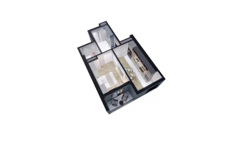 1-xonali xonadon 47.3 m²  12/13 qavat | ORZU SAROYI Turar-joy majmuasi