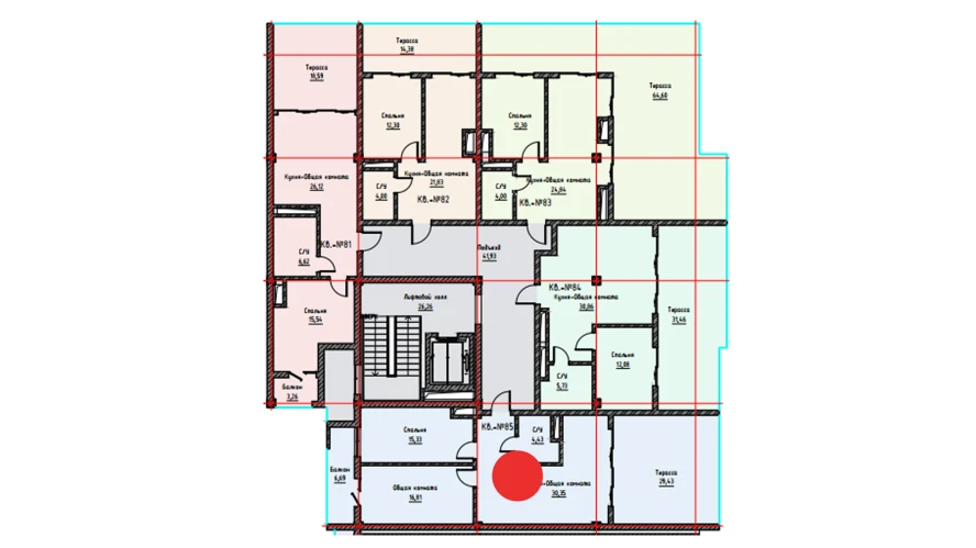 2-комн. квартира 103.04 м²  9/9 этаж | Жилой комплекс UCHTEPA CITY