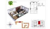 2-xonali xonadon 66.8 m²  8/9 qavat | Uchtepa Avenue Turar-joy majmuasi