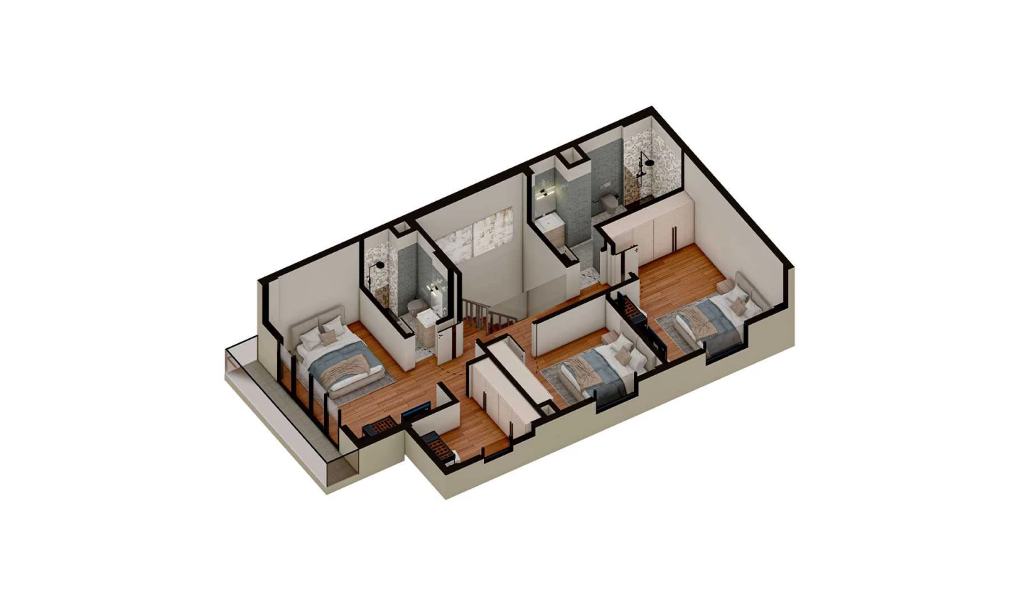 7-xonali xonadon 241.65 m²  1/1 qavat | TUSHLAR VODIYSI Turar-joy majmuasi