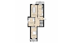 3-xonali xonadon 99.6 m²  7/8 qavat | Mustaqillik Avenue Turar-joy majmuasi