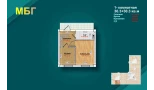 1-комн. квартира 60.6 м²  1/9 этаж | Жилой комплекс MBG