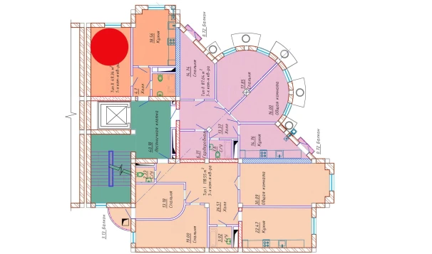 1-комнатная квартира 49.34 м²  8/10 этаж | Жилой комплекс Samarqand Park Avenue