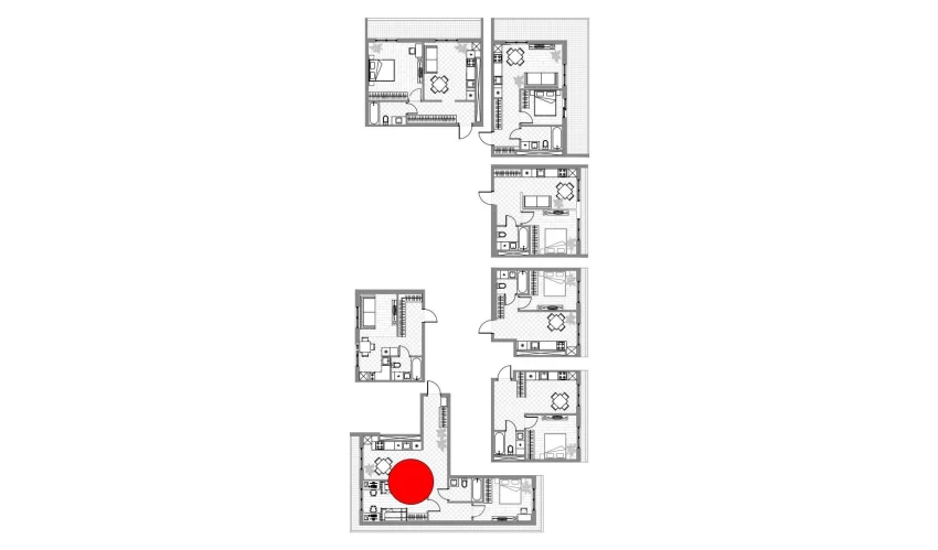 2-комнатная квартира 54.5 м²  4/12 этаж | Жилой комплекс PARVOZ