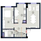 2-комн. квартира 117 м²  1/9 этаж | Жилой комплекс FLORYA RESIDENCE