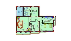 3-комн. квартира 126.5 м²  8/9 этаж | Жилой комплекс BAHOR