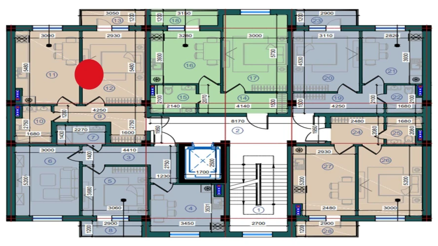 1-комн. квартира 49.8 м²  5/7 этаж | Жилой комплекс Bristol