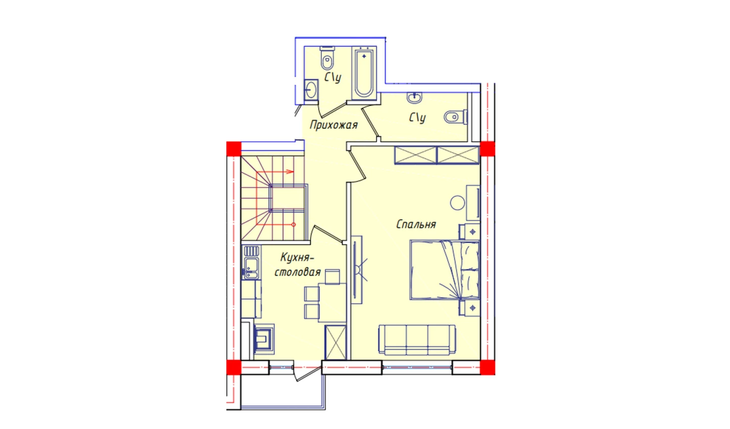 3-комн. квартира 107.9 м²  7/8 этаж | Жилой комплекс STAR HOUSE RESIDENCE