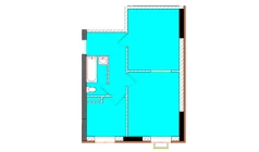 2-xonali xonadon 50 m²  1/9 qavat | Uchtepa Avenue Turar-joy majmuasi