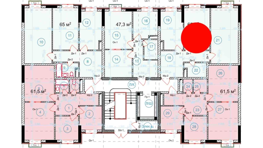 2-xonali xonadon 65 m²  4/9 qavat | Uchtepa Avenue Turar-joy majmuasi
