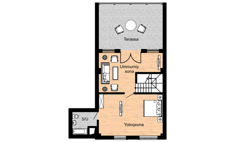 3-xonali xonadon 156.1 m²  16/16 qavat | Musaffo Turar-joy majmuasi