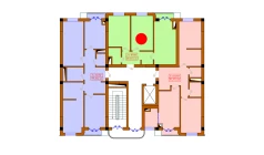 2-xonali xonadon 63.1 m²  9/10 qavat | Aviasozlar Plaza Turar-joy majmuasi